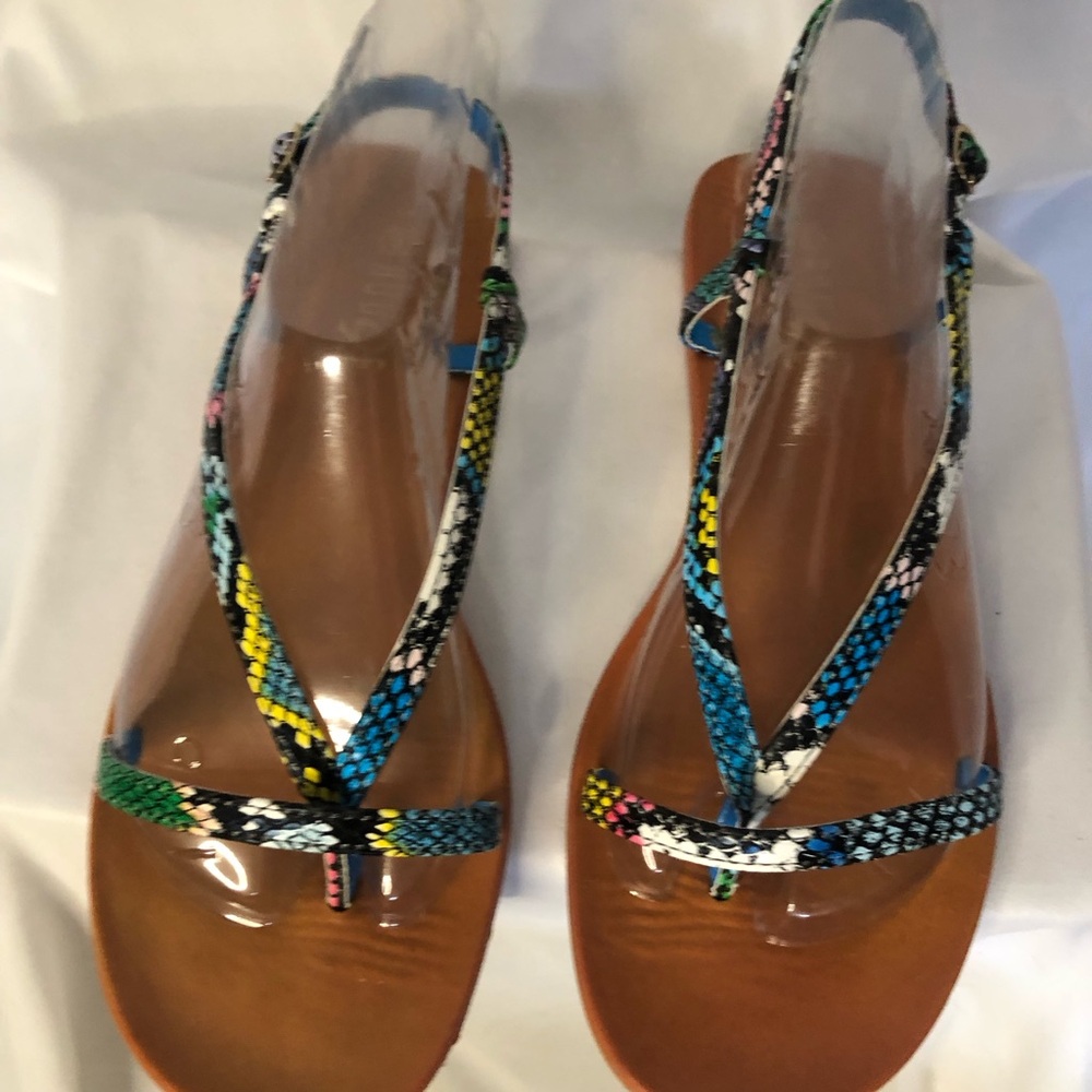 Multicolor Strappy Sandals